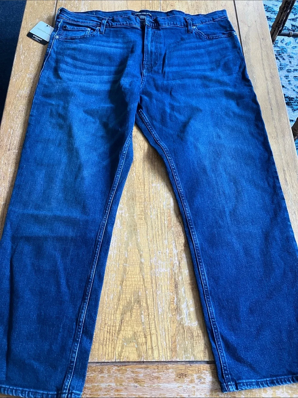 Calvin Klein Men's Deep Blue Straight Jeans